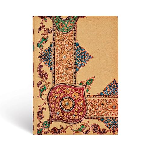 Paperblanks Softcover Flexis Visions of Paisley Ivory Kraft | Lined | Midi (130 √ó 180 mm)