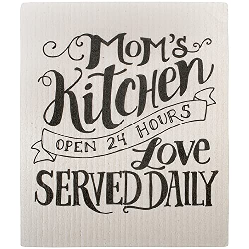Carson Home 11080 Mom's Kitchen Swedish Dish Cloth, 7.75-inch Length