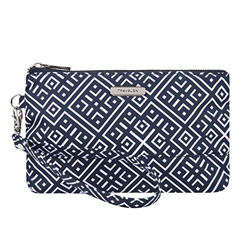 Travelon RFID Blocking Wristlet Clutch, Mosaic Tile