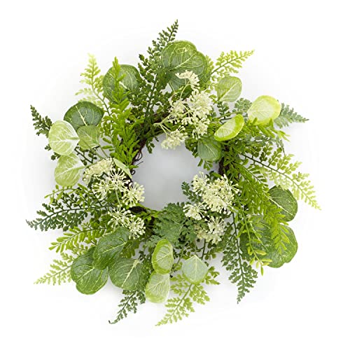 Melrose 85584 Queen Anne and Foliage Wreath, 18" D, Polyester