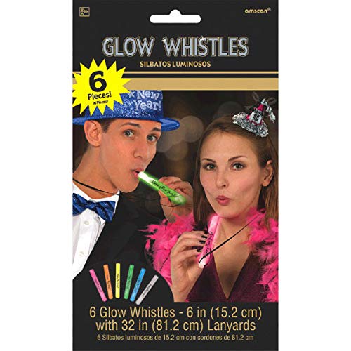 Amscan Multicolor Super Glow Sticks - 4" | Mega Value Pack | 25 Pcs