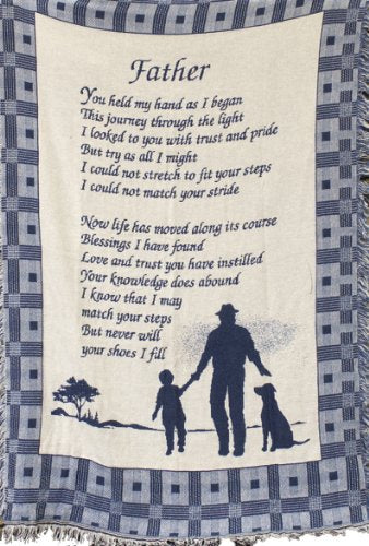 Manual 46 X 60-Inch Throw with Fringe, Father You Held My Hand