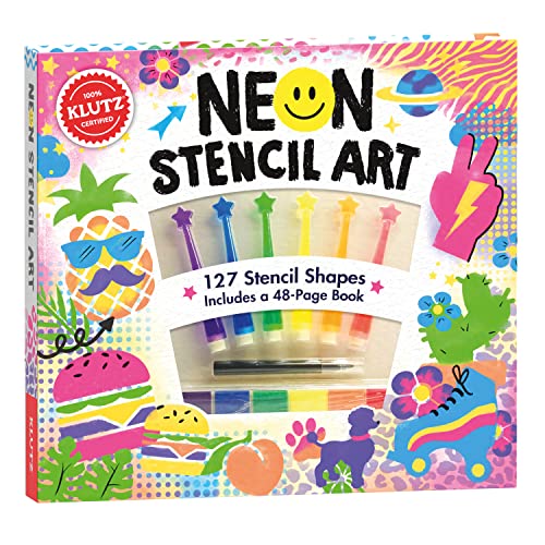 Klutz Neon Stencil Art Craft Kit