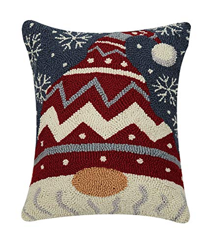 Peking Handicraft 31JES1516C18OB Christmas Gnome Holiday Hook Pillow, 18-inch Long