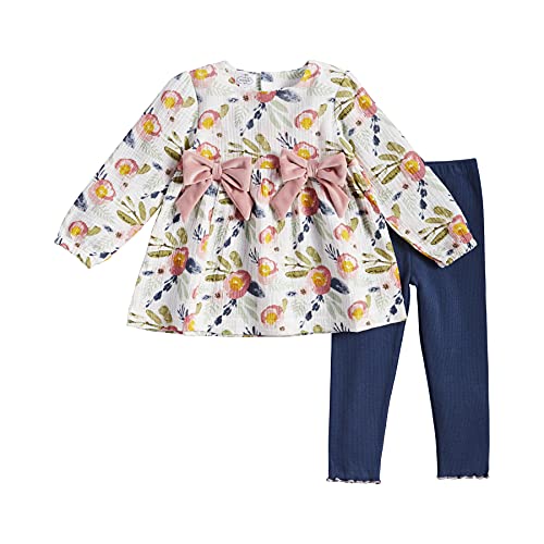 Mud Pie Gauze Floral Tunic and Legging, 12-18 Months