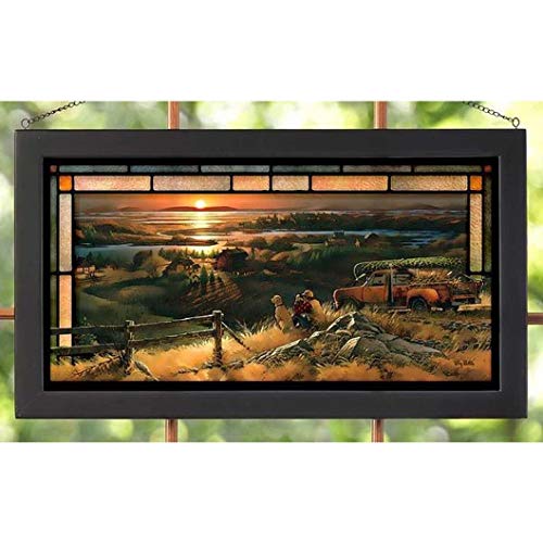 Wild Wings(MN) Wild Wings 5386500001 Stained Glass Art, 23-inch Width (Best Friends)