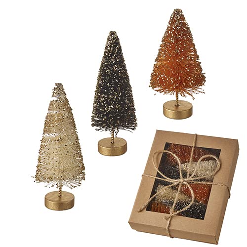 RAZ Imports 4220041 Bottle Brush Trees, Set of 7