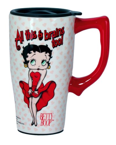 Spoontiques Betty Boop Travel Mug, White