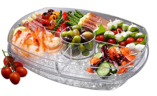 Prodyne Flip-Lid Appetizers on Ice, Clear