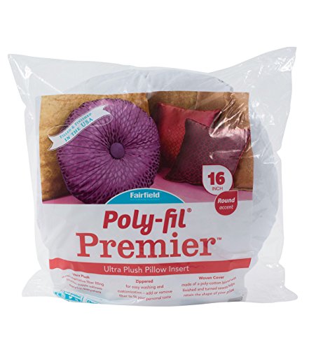 Fairfield Poly-Fil Premier Pillow Insert, 1 Count (Pack of 1), White