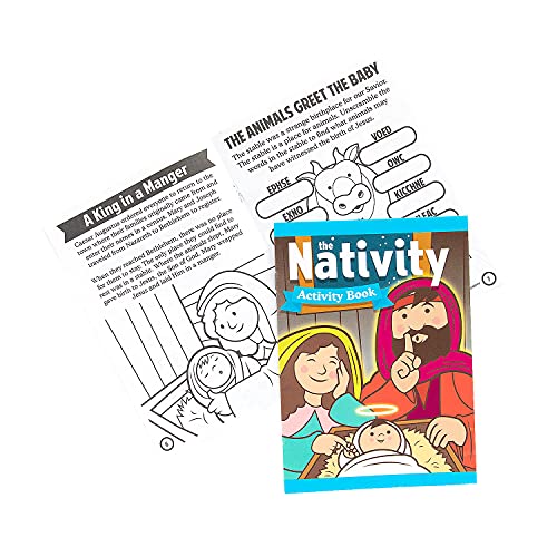 Fun Express Nativity Learning Activity Books - Stationery - 12 Pieces