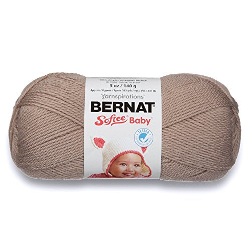Spinrite Yarns (CA) Bernat Softee Baby Yarn, 5 oz, Gauge 3 Light, Little Mouse