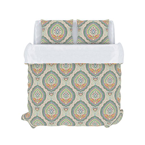 Belle Maison COLORFLY Nico 210 Tread Count Duvet Cover Set, King, Slate