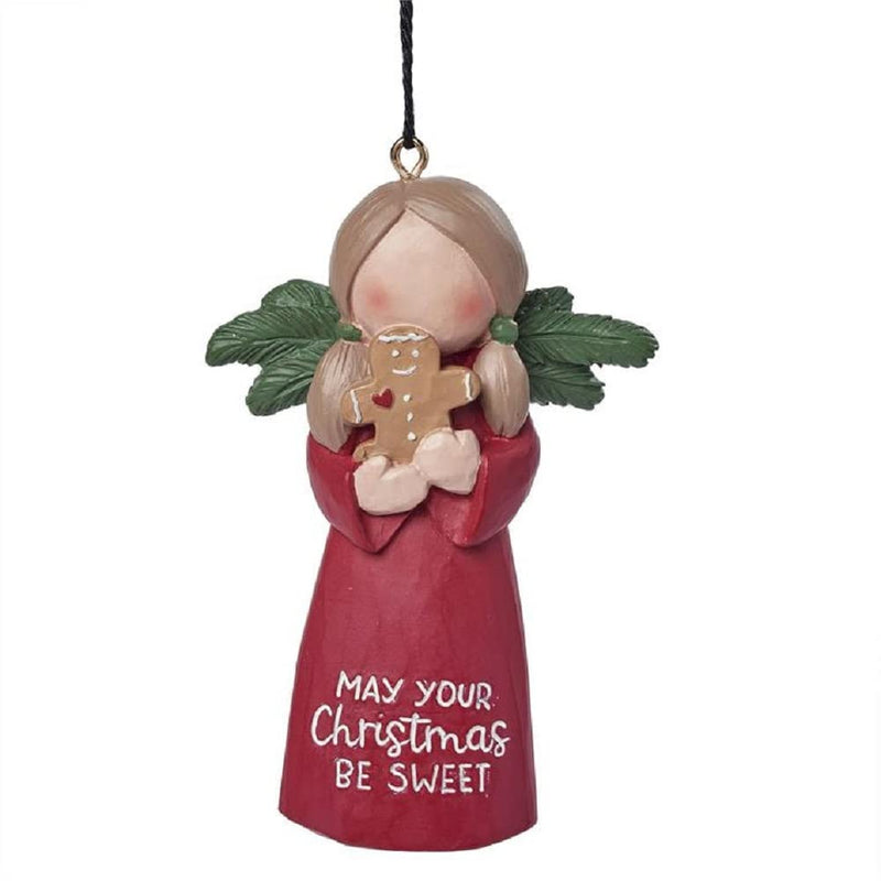 Blossom Bucket Angel Christmas Hanging Ornament (Gingerbread Christmas)
