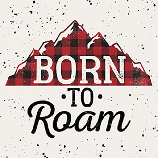 Carson Home Born to Roam House Coaster, 4-inch Square, Set of 4