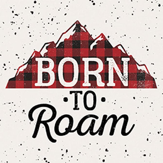 Carson Home Born to Roam House Coaster, 4-inch Square, Set of 4