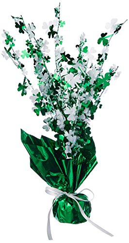 Beistle Shamrock Gleam 'N Burst Centerpiece Party Accessory (1 count) (1/Pkg)