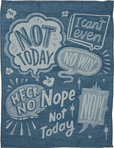 Primitives by Kathy 101495 LOL Made You Smile Dish Towel, 20 x 28-Inches, Nope Not Today