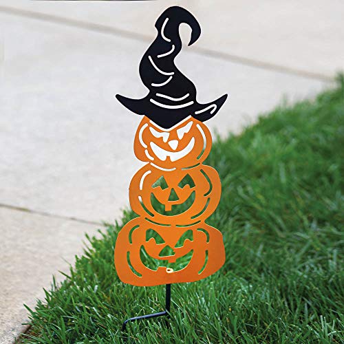 CTW 370349 Pumpkin Garden Stake, 26-inch Height, Orange