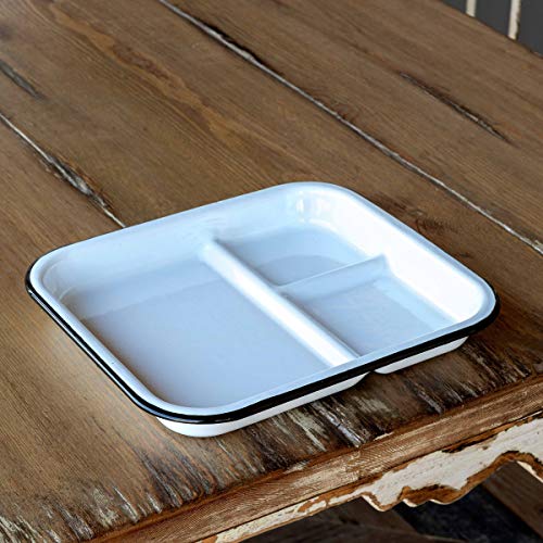 Park Hill Collection EAW90038 Farmhouse Enamelware Cafeteria Tray, 9-Inch Length, Painted steel