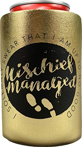 Spoontiques Mischief Managed Can Coolers, One size, Gold