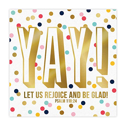 Creative Brands Faithworks - Slant Collections 20-Count Paper Napkins, 5 x 5-Inch, Yay