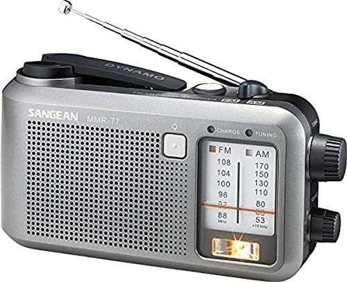 Sangean MMR-77 Hand Crank Emergency Am/FM Portable Radio