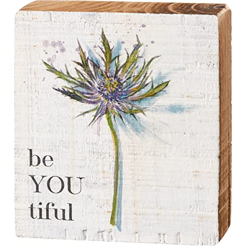 Primitives By Kathy 112215 Be You Tiful Block Sign, 4-inch Height