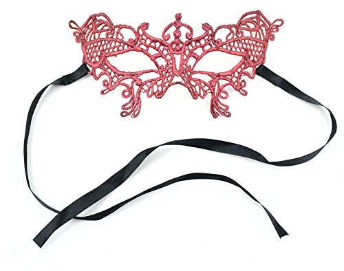 Midwest Design Fitted Lace Half Mask Merlot 7 Inch 1Pc