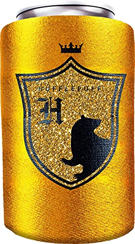 Spoontiques 17121 Hufflepuff Can Cooler, 5-inch Height, Neoprene
