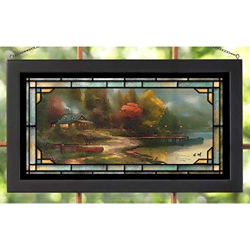 Wild Wings(MN) Wild Wings 5386600403 Stained Glass Art, 23-inch Width (End of a Perfect Day III)