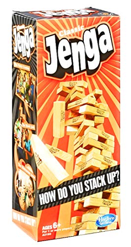 Hasbro Jenga Classic | Block Stacking Game for 1 or More Players