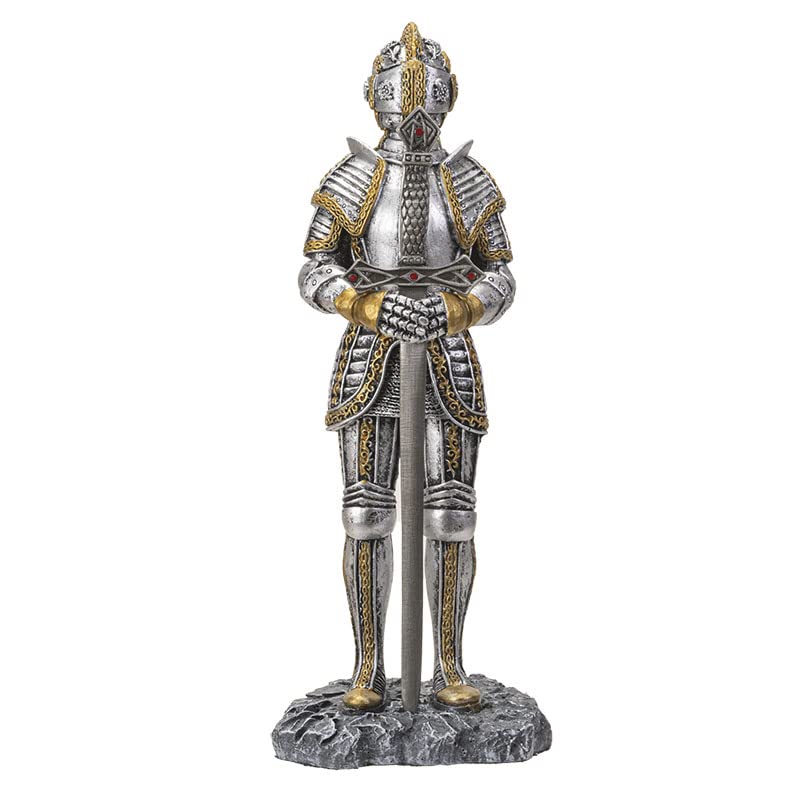 Pacific Trading Giftware Knight Letter Opener Figurine, 9.25-inch Height, Cold Cast Resin, Table Decoration