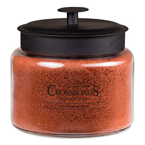 Crossroads Cinnamon Bun Scented 4-Wick Candle, 64 Ounce