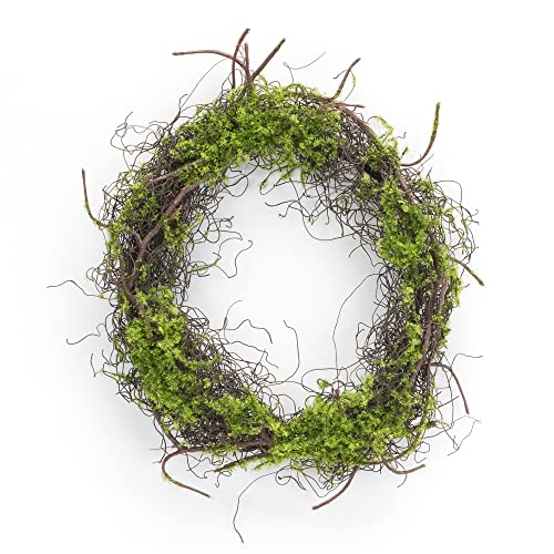 Melrose 85976 Moss Wreath, 13.5" D, Plastic