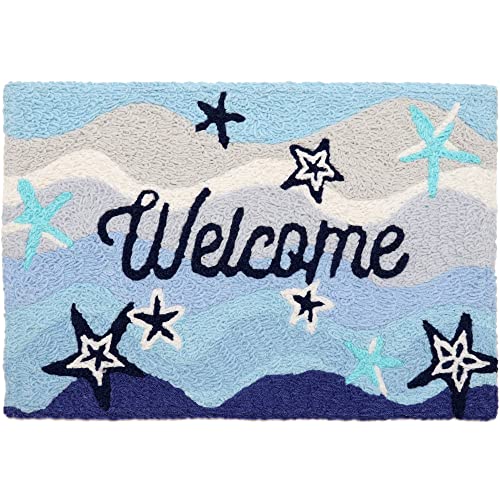 Home Comfort Jellybean Welcome Starfish Accent Washable Rug 20" x 30" Doormat