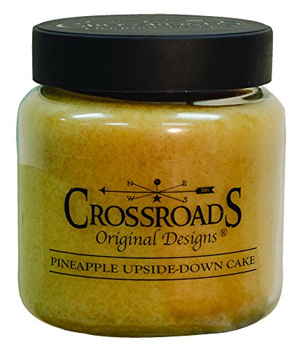 Crossroads Pineapple Upside Down Cake Jar Candle, 16oz