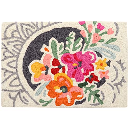 Home Comfort Jellybean Spring Floral Accent Washable Rug 20" x 30" Doormat