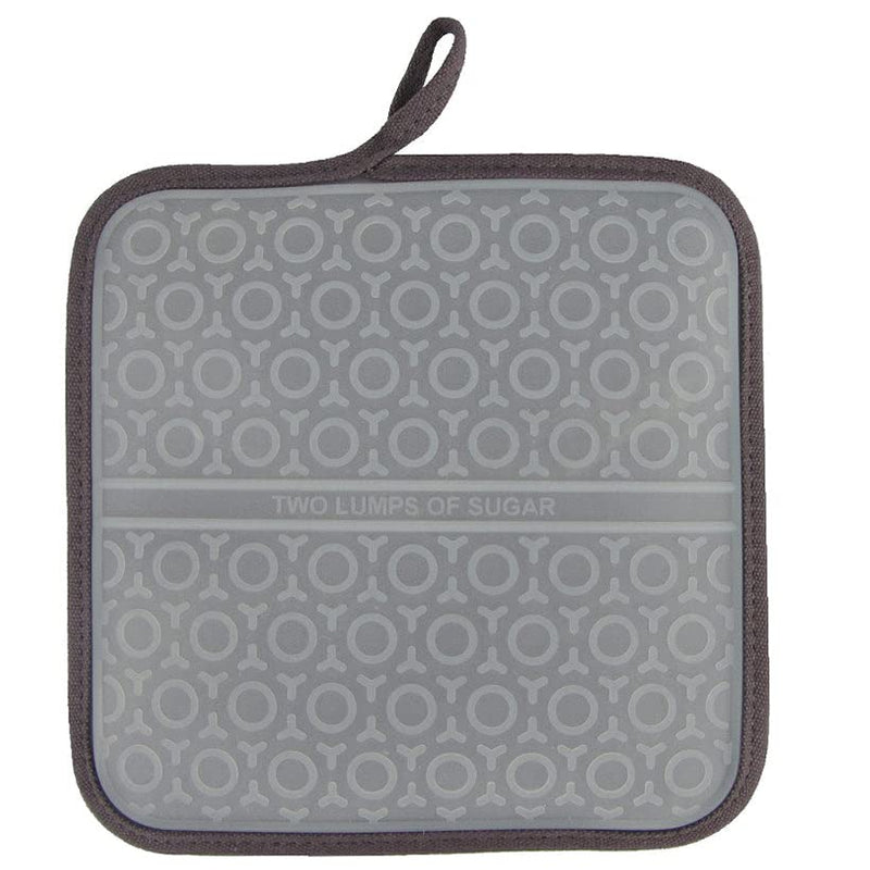 Two Lumps of Sugar KTX2011-6GRY Grey Silicon Hottie Pot Holder, 8-inch Square