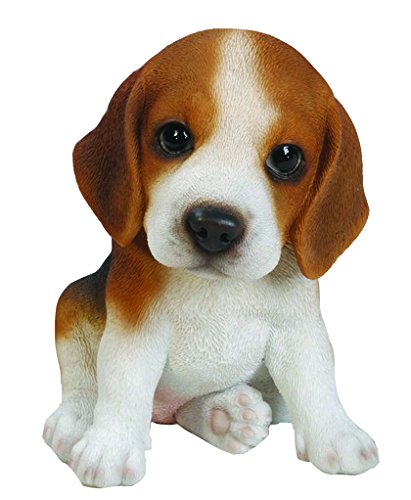 Hi Line Gift 87771-G Sitting Beagle Puppy Figurine, 6-inch Height, Brown and White