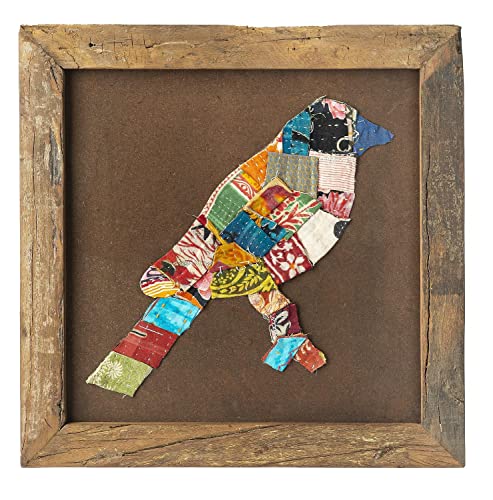 Ganz CBK Kantha Bird Wall Decor with Multi Finish CB174727