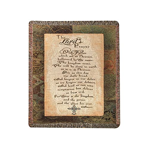 Manual Woodworker "The Lords Prayer" Tapestry Throw Blanket - Home D√Å√º√°cor, 50 x 60 Inches