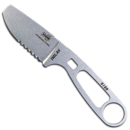 ESEE Imlay SAR Swiftwater Rescue Knife, Sheath, Clip Plate, Retention Strap (Black Sheath)