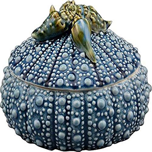 Blue Sky Clayworks Urchin Box, 7.5" x 7.5" x 5", Blue