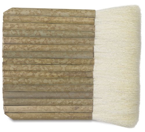 Yasutomo Sheep Hair Short Bamboo Handle Hake Brush, 5-1/2 in