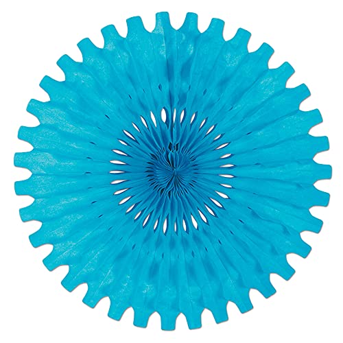 Beistle Turquoise Tissue Fan Holiday Decoration