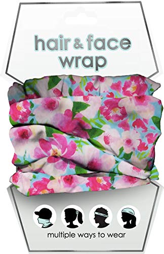 Spoontiques 19838 Hair or Face Wrap, 18-inch Height, Polyester (Floral)