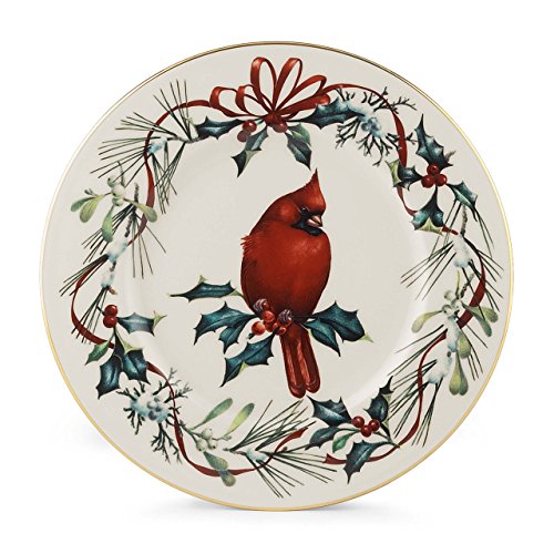 Lenox Winter Greetings Cardinal 9" Accent Plate