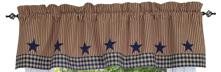 Home Collection Liberty Cotton Valance 72"x15.5" by Raghu