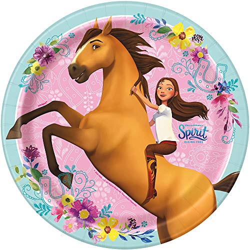 Unique Industries Unique Spirit Riding Free Dinner Party Plates, 8 Ct., Multicolor, 9" (79205)